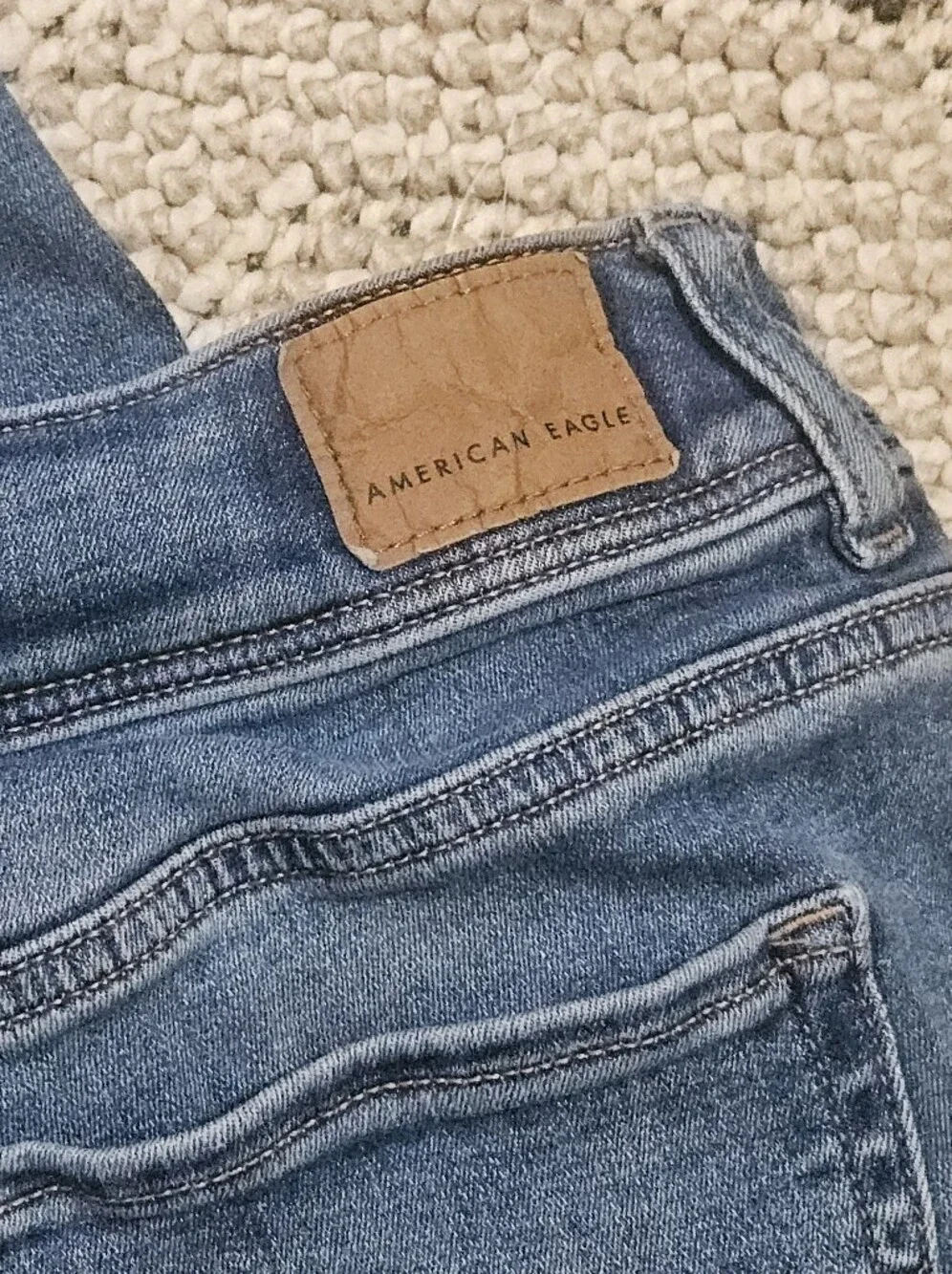 American Eagle Kick Boot Bootcut Jeans Mid Rise Medium Blue Wash Flare AE 4